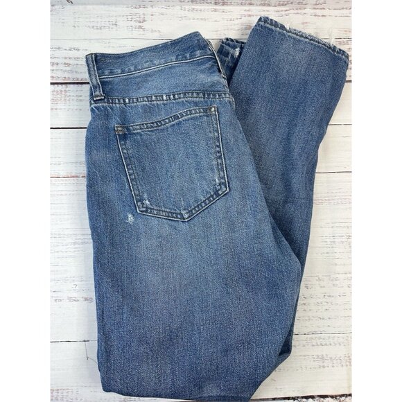 Madewell Jeans Adult 27 Blue Denim Perfect Vintage Distressed Womens - Picture 4 of 12